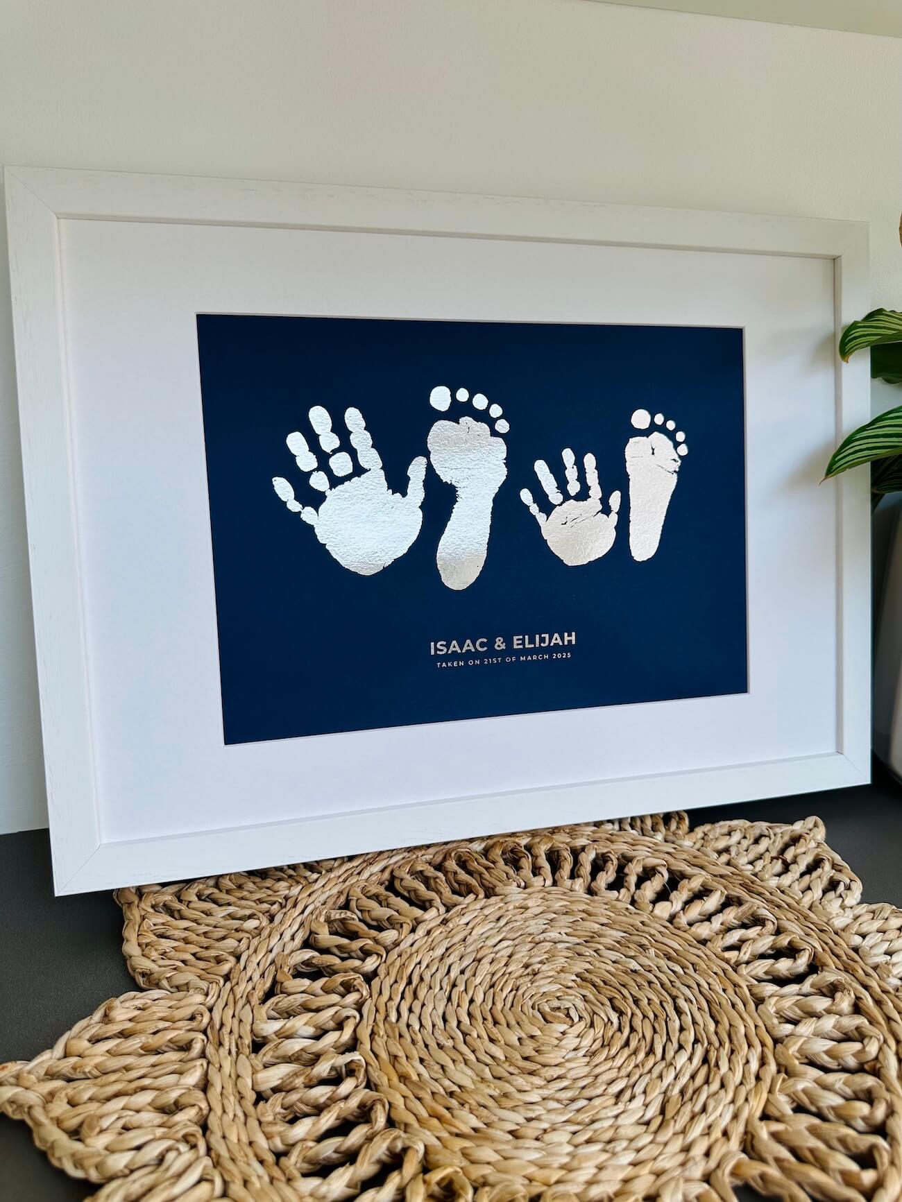 Siblings Hand & Footprint Artwork, Kit Included