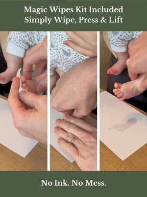 Foiled Baby Hand & Footprint Artwork