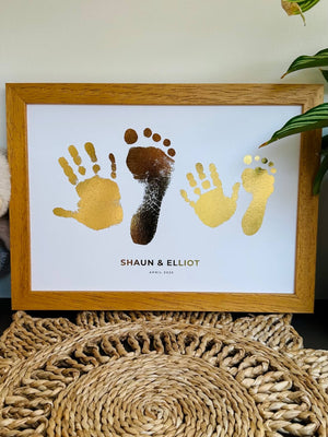 Siblings Hand & Footprint Artwork