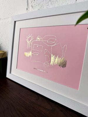 Children Drawing | Custom Foil Artwork