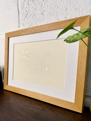 Children Drawing | Custom Foil Artwork