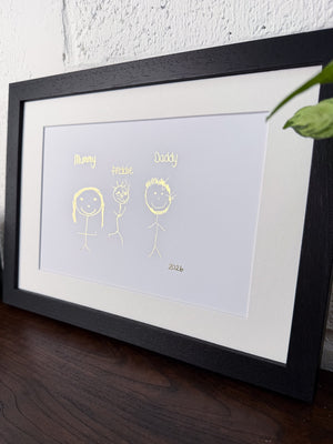 Children Drawing | Custom Foil Artwork
