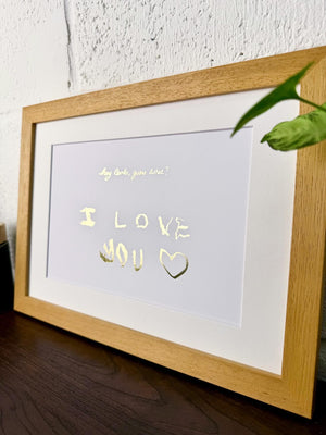 Children Drawing | Custom Foil Artwork