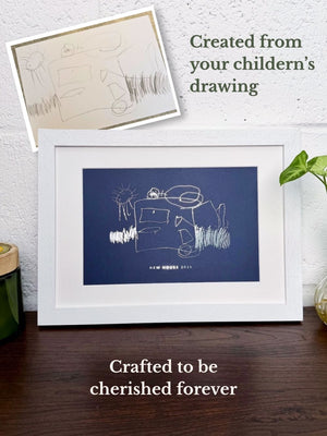 Children Drawing | Custom Foil Artwork