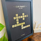 Custom Family Name Puzzle Foil Print