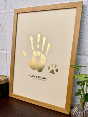 Foiled Paw & Me Inprint Artwork