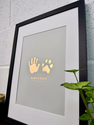 Foiled Paw & Me Inprint Artwork
