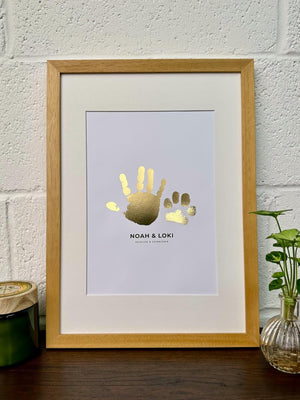 Foiled Paw & Me Inprint Artwork