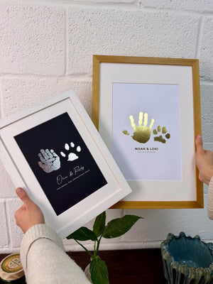 Foiled Paw & Me Inprint Artwork