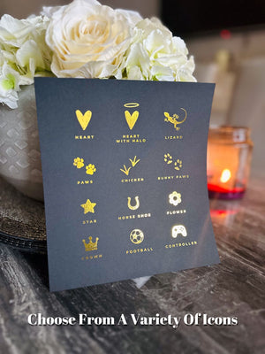 Custom Family Name Foil Print
