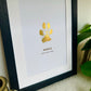 Foiled Pet Paw Print Artwork, Kit Included