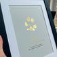 Foiled Pet Paw Print Artwork, Kit Included