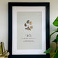 Foiled Pet Paw Print Artwork, Kit Included