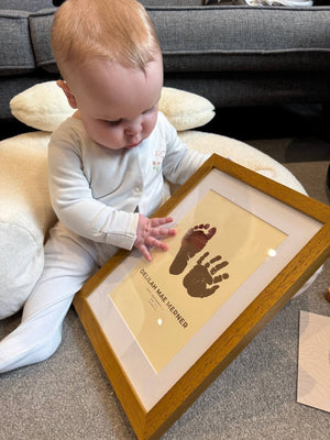 Foiled Baby Hand & Footprint Artwork