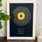 Song Lyrics | Custom Metallic Foil Print