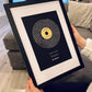 Song Lyrics | Custom Metallic Foil Print