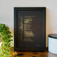 Favourite Poem or Text | Custom Metallic Foil Print