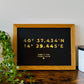 Custom Latitude Coordinates | Metallic Foil Print