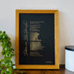 Favourite Poem or Text | Custom Metallic Foil Print