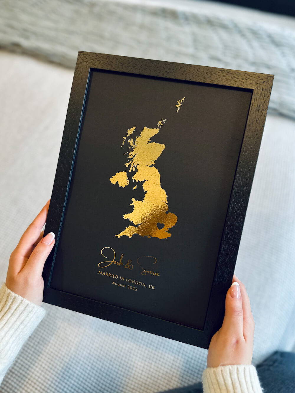 Any Country & Location | Custom Map Foil Print