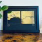 Any 2 Locations | Custom Square Map Foil Print